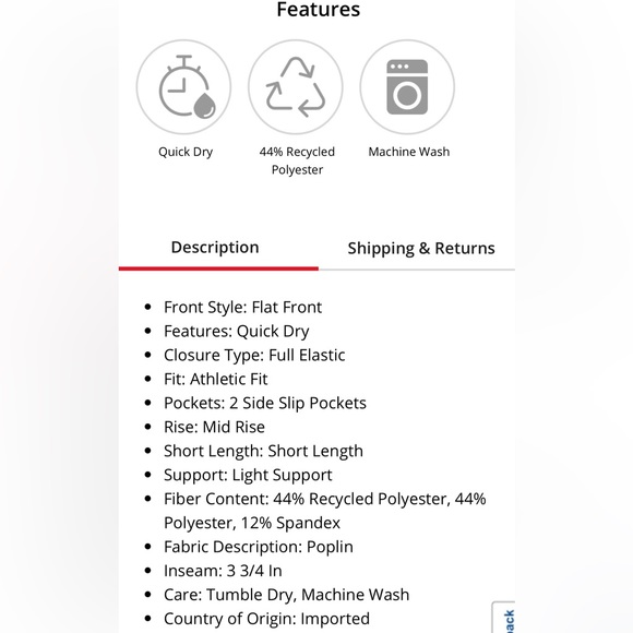 Women’s XL Mid-Rise Xersion black & purple running shorts, NWT - Picture 10 of 11